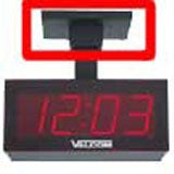 Valcom V-BDM12-S 12" Clock Double Mount Bracket, Plastic, Stock# V-BDM12-S