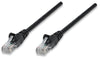 INTELLINET/Manhattan 320740 Network Cable, Cat5e, UTP 3 ft. (1.0 m), Black (30 Packs), Stock# 320740