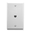 ICC WALL PLATE, VOICE 6P6C, WHITE Stock# IC630E60WH
