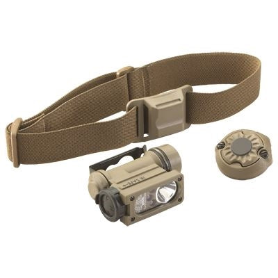 Streamlight 14512 Sidewinder Compact  II Military Model -White C4 LED, Red, Blue, IR LEDs includes helmet mount, headstrap and CR123A lithium battery. Clam packaged, Stock# 14512