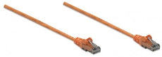 INTELLINET IEC-C6-OR-25, Network Cable, Cat6, UTP 25 ft. (7.5 m), Orange, Stock# 342292