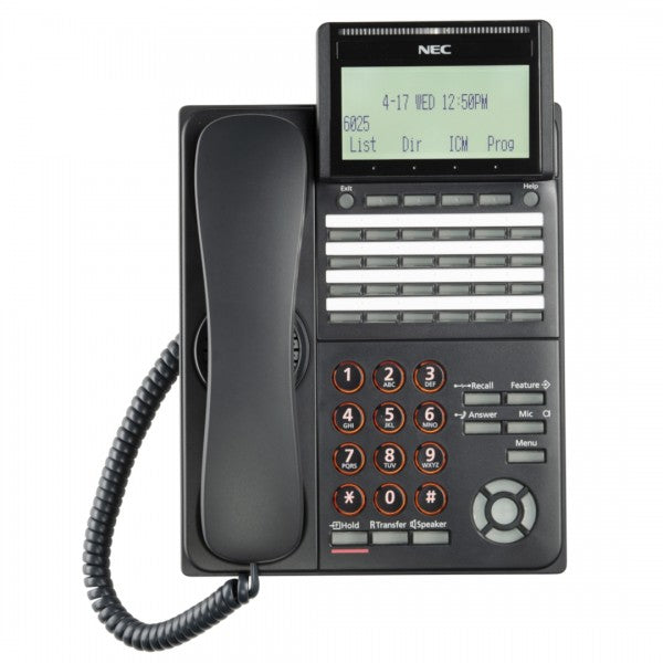 NEC DTK-24D-1(BK)TEL 24 Button Black, Monochrome Display NEC DTK-24D-1(BK)TEL 24 Button Black, Monochrome Display