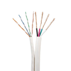 ABA Elite Data Sound Cat5E PVC CMR Cable, 14AWG/4C, 500ft, Part# C5E144WH