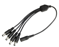 ENS Power Cord Splitter,2.1mm Plug,1 to 4, Part# CC6100-04