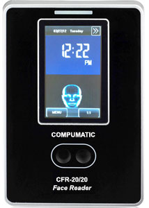 Compumatic CFR-20/20 v2 Touchless Biometric Face Reader Facial Recognition Time Clock System Package, Part# CFR-2020_v2