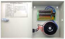 ENS Poser Box 24V AC,  9CH, 10Amp; PTC(Resettable) Fuse;  Part# CP2409-10A