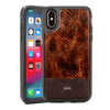 Rocstor Snake Collection Case for iphone X/XS, Genuine Leather, 2-in-1 Full Protection, Part# CS0004-XXS