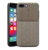 Rocstor Bare Collection Case with Back Pocket for iPhone 7/8 Plus, Full Protection - Kajsa Series - Grey, Part# CS0042-78P