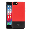 Rocstor Bloc Collection Case for iPhone 7/8, Genuine Leather, Full Protection - Kajsa Series - Red/Black, Part# CS0043-78