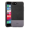 Rocstor Retro Collection for iPhone 6/7/8, Genuine Leather, Full Protection – Kajsa Series – Black/Grey, Part# CS0062-78