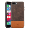 Rocstor Retro Collection for iPhone 6/7/8 Plus, Genuine Leather, Full Protection – Kajsa Series – Brown/Tan, Part# CS0063-78P