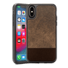 Rocstor Retro Collection for iPhone XR, Genuine Leather, 2-in-1 Full Protection – Kajsa Series – MIL STD 810G Tested – Military Standard Grade – Light Brown/Brown, Part# CS0070-XR