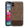 Rocstor Retro Collection for iPhone XS Max, Genuine Leather, 2-in-1 Full Protection – Kajsa Series – MIL STD 810G Tested – Military Standard Grade – Light Brown/Brown, Part# CS0073-XSM