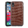 Rocstor Croc-Effect Collection for iPhone XR, 2-in-1 Full Protection – Kajsa Series – MIL STD 810G Tested – Military Standard Grade – Brown, Part# CS0090-XR