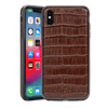 Rocstor Croc-Effect Collection for iPhone XS Max, 2-in-1 Full Protection – Kajsa Series – MIL STD 810G Tested – Military Standard Grade – Brown, Part# CS0093-XSM