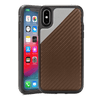 Rocstor Matrix Carbon 1 Collection for iPhone X/XS, 2-in-1 Full Protection – Kajsa Series – MIL STD 810G Tested – Military Standard Grade – Brown, Part# CS0107-XXS
