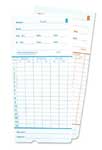 Compumatic Monthly/Semi-Monthly time cards (250 per box), Part# CTR6200M.25