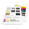 Doorbird Material and color selection sheet for individual customer-specific front panels, Part# 423861428