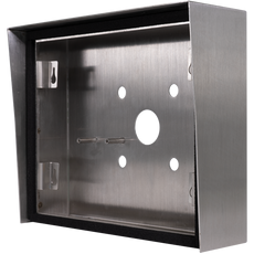 DoorBird D1101KH surface-mounting housing (backbox) with protective-hood, stainless steel V4A, brushed