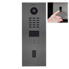 DoorBird IP Video Door Station D2101FV EKEY for single family homes,1 call button, with cut-out for ekey Home FS OM I module (fingerprint reader not included in delivery, surface-/ flush-mounting housing sold separately)