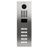 DoorBird IP Video Door Station D2105V, Stainless steel V2A, 5 call buttons (surface-/ flush-mounting housing sold separately)