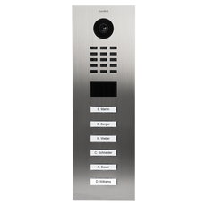 DoorBird IP Video Door Station D2106V, Stainless steel V2A, 6 call buttons