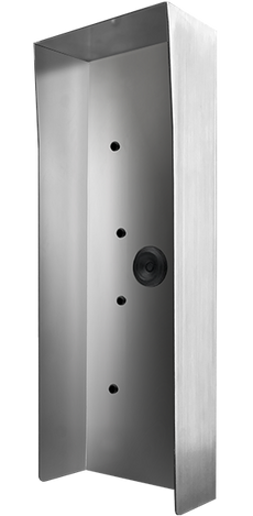 Doorbird Protective-Hood for D21DKV Video Door Stations, stainless steel V4A, brushed, for in use with surface mounting housing, Part# 423861466