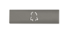 DoorBird D21x Nameplate Video Door Station, bell symbol, engraved through material for illumination, self-adhesive