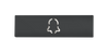 DoorBird D21x Nameplate Video Door Station, bell symbol, engraved through material for illumination, self-adhesive