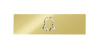 DoorBird D21x Nameplate Video Door Station, bell symbol, engraved through material for illumination, self-adhesive