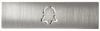 DoorBird D21x Nameplate Video Door Station, bell symbol, engraved through material for illumination, self-adhesive