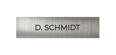 DoorBird D21x Nameplate Video Door Station, individual engraving, self-adhesive