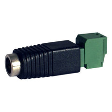 Speco DCPLGBLOKM, DC Plug to Terminal Block - MALE (pack of 10), Part# DCPLGBLOKM