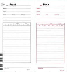 Compumatic ES1010.1 (100 per pack) Time Card for Acroprint ES1000, Part# ES1010.1