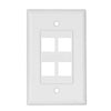 Suttle FACEPLATE, 4-PORT SINGLE GANG SCREW-O, Part# FD-14-SCR-85