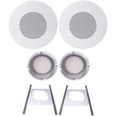 Speco Technologies G86TCG 8" 70/25V Classic Grille In-Ceiling Speaker Kit (Off-White), Part# G86KITPRC