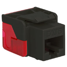 ICC Module, Cat 6, EZ,  RJ-45 keystone jacks, BLACK, Part# IC1078L6-BK