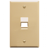 ICC Face Plate, Angled, 1-Gang, 1-Port, Ivory, Part# IC107DA1-IV