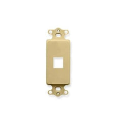 ICC Insert, Decorex, 1-Port, Ivory, Part# IC107DI1-IV