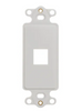 ICC Insert, Decorex, 1-Port, White, Part# IC107DI1-WH