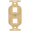 ICC INSERT, ELECTRICAL, 2-PORT, IVORY, Part# IC107DPIIV