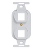ICC INSERT, ELECTRICAL, 2-PORT, WHITE, Part# IC107DPIWH