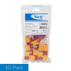 ICC Module, CAT 6, HD, Yellow, Pack of 25, Part# IC107F6CYL