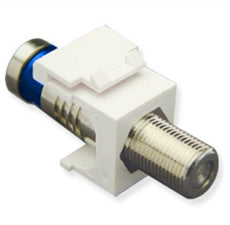 ICC MODULE, CRIMP, F-TYPE, RG6Q, WHITE, Part# IC107FQGWH