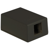ICC Surface Mount Box, 1-Port, Black, Part# IC107SB1BK