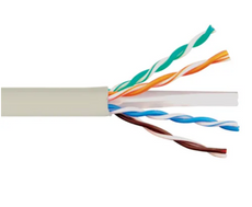 ICC Cat 6E, 600 UTP, Solid Cable, 23G, 4P, CMP, 1,000 FT, White, Part# ICCABP6EWH