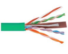 ICC Cat 6, 500 UTP, Solid Cable, 23G, 4P, CMP, Green, Part# ICCABP6VGN
