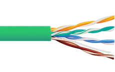 ICC Cat 5E, 350 UTP, Solid Cable, 24G, 4P, CMR, 1,000 FT, Green, Part# ICCABR5EGN
