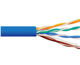 ICC Cat 6, 500 UTP, Solid Cable, 23G, 4P, CMR, 1,000 FT, Blue, Part# ICCABR6VBL