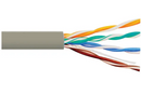 ICC Cat 6, 500 UTP, Solid Cable, 23G, 4P, CMR, 1,000 FT, Grey, Part# ICCABR6VGY